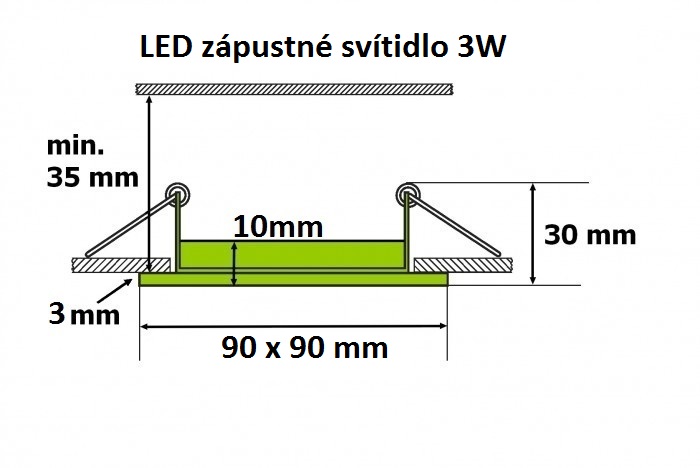 montáž svítidla